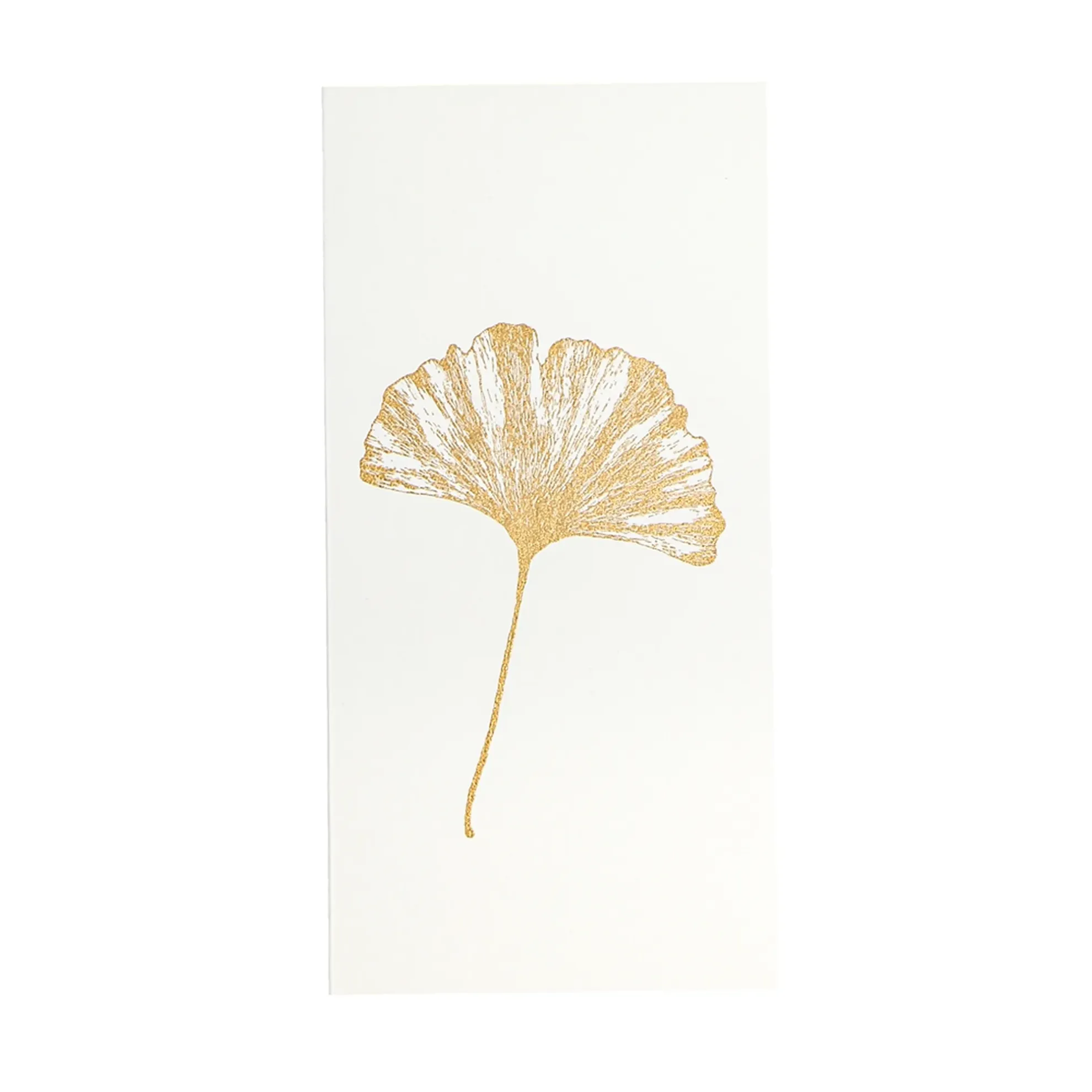 Grüßkarte CARD-GOLDENGINKGO-DIN-lang