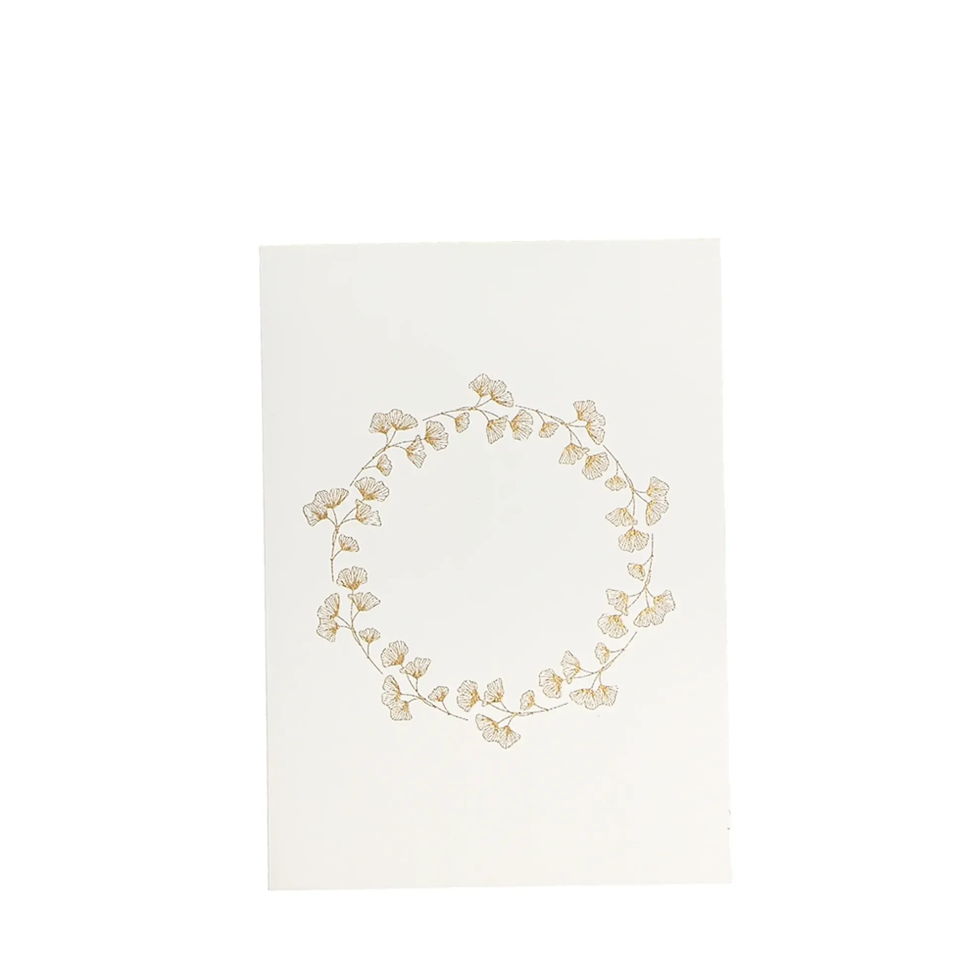 Grüßkarte CARD-GINKGOWREATH-DIN-B6