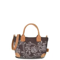Hand-Umhängetasche SWANY XS - Filz-Leder 22 x 16 x 9 cm