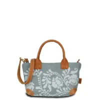 Hand-Umhängetasche SWANY XS - Filz-Leder 22 x 16 x 9 cm