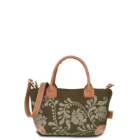 Hand-Umhängetasche SWANY XS - Filz-Leder 22 x 16 x 9 cm