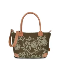 Hand-Umhängetasche SWANY M - Filz-Leder 25 x 21 x 11 cm