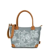 Hand-Umhängetasche SWANY M - Filz-Leder 25 x 21 x 11 cm