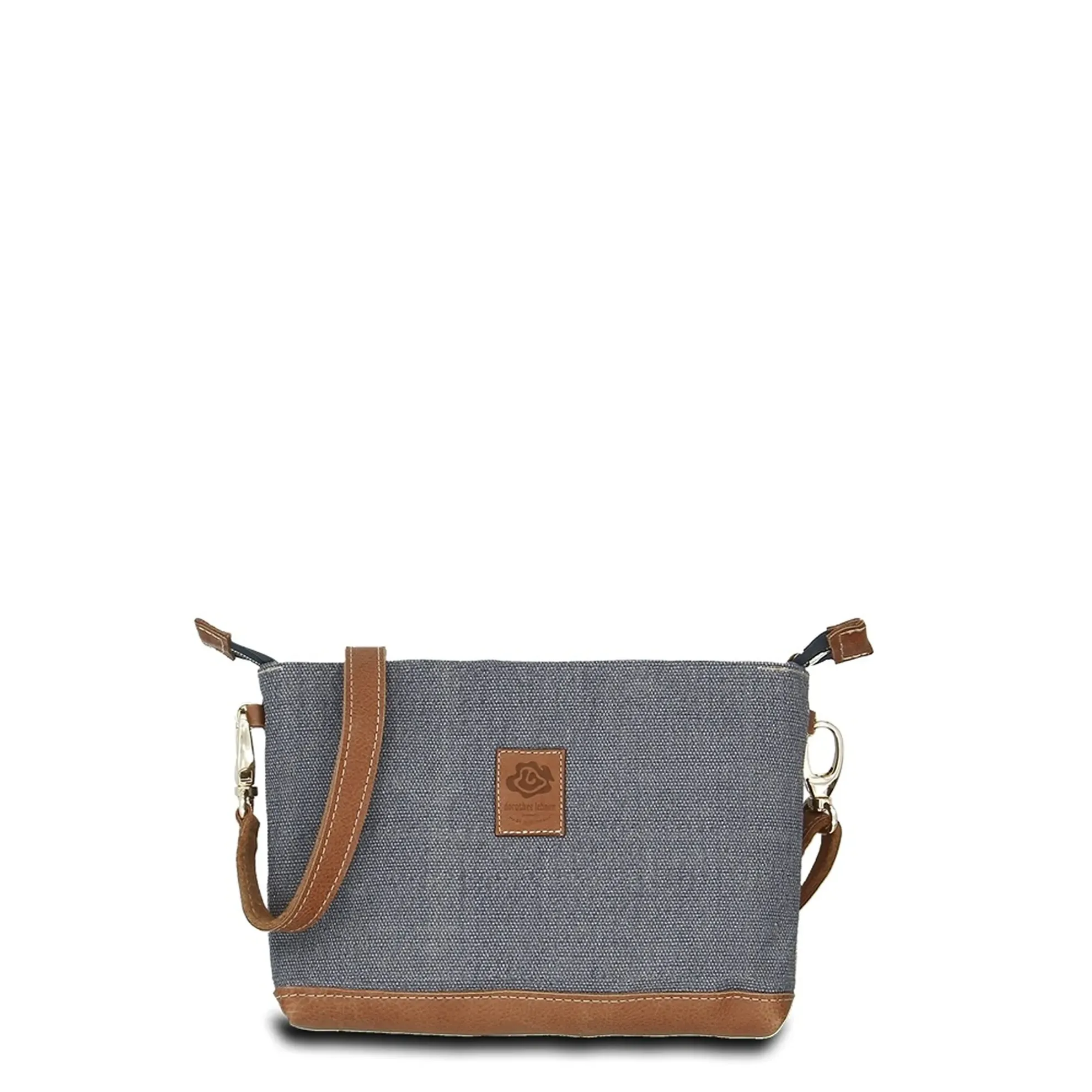 Umhängetasche KARLIE LUSH - Leinen-Leder 24-27 x 17 x 6 cm