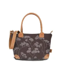 Hand-Umhängetasche JOANA M - Filz-Leder 25 x 21 x 11 cm