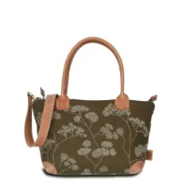 Hand-Umhängetasche JOANA M - Filz-Leder 25 x 21 x 11 cm