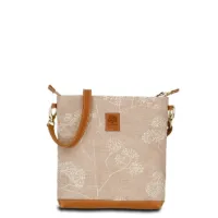 Umhängetasche JOANA lush easy - Leinen-Leder 24-27 x 27 x 6 cm