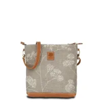 Umhängetasche JOANA lush easy - Leinen-Leder 24-27 x 27 x 6 cm