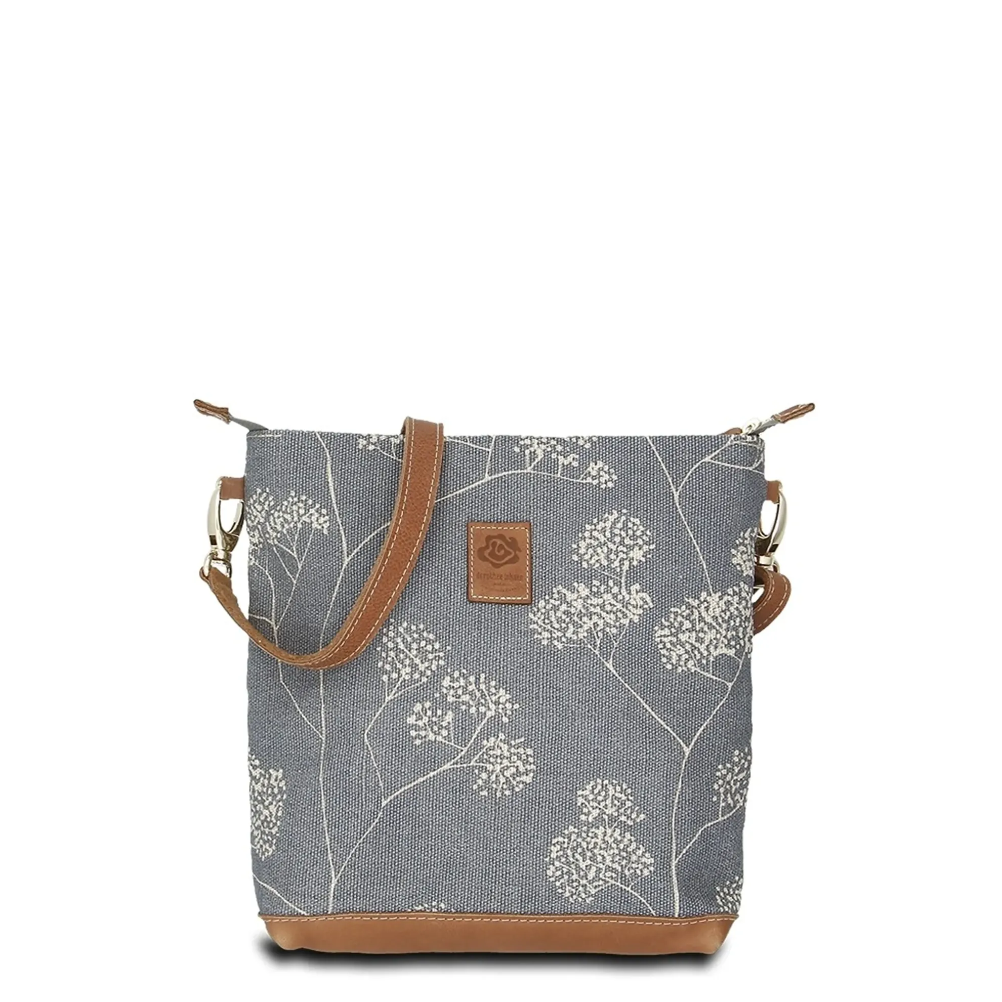 Umhängetasche JOANA lush easy - Leinen-Leder 24-27 x 27 x 6 cm