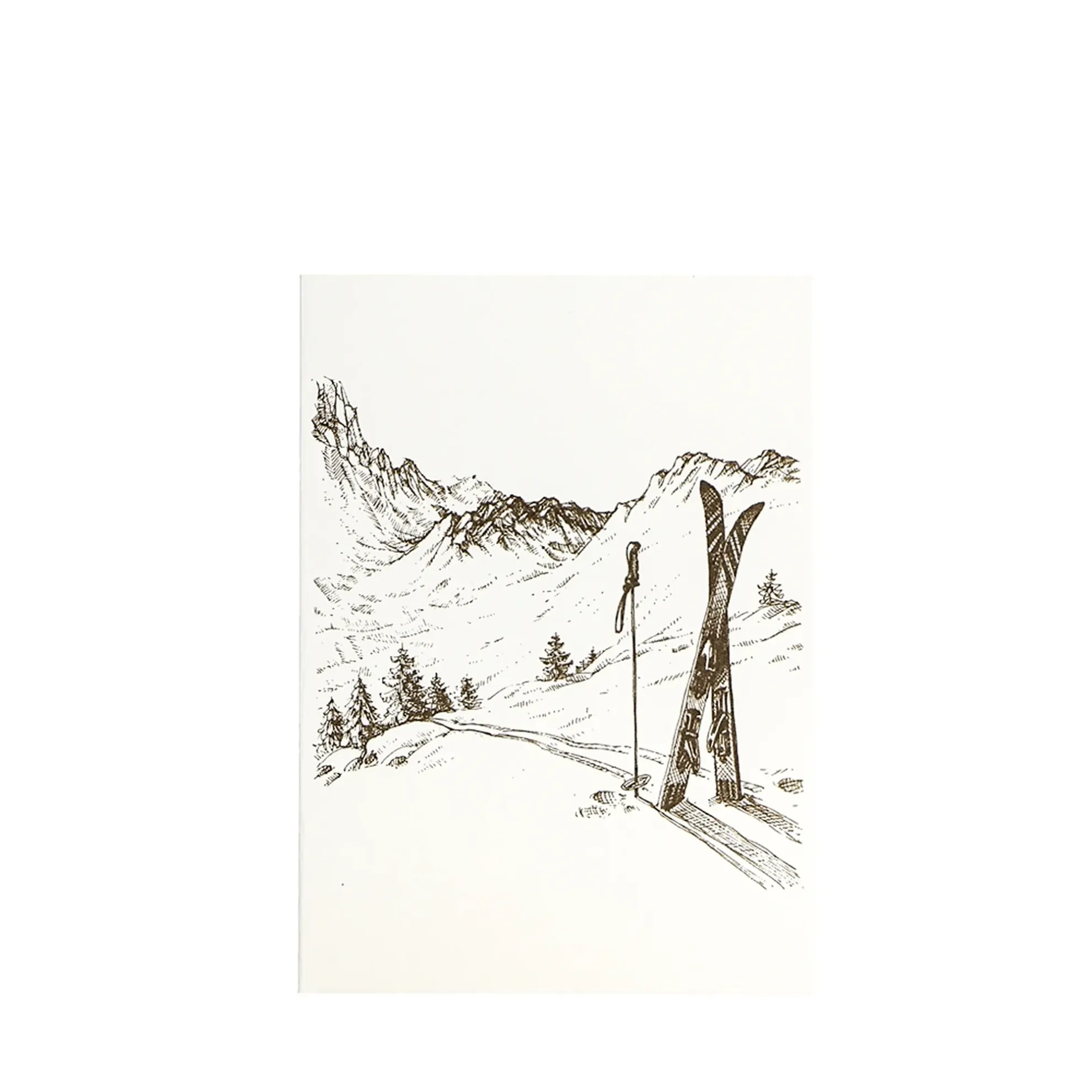 Grüßkarte CARD-SKI-DIN-B6