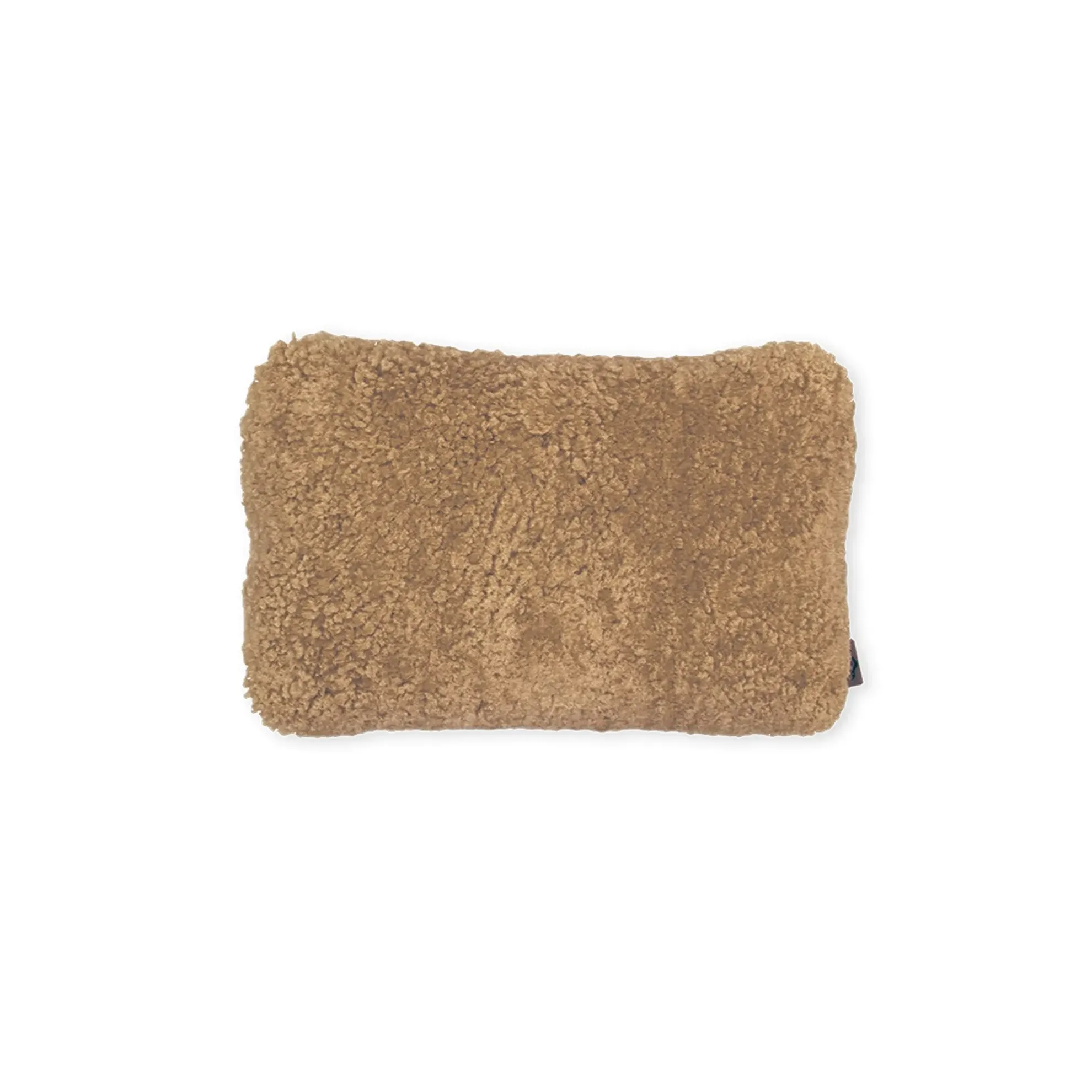 Wollekissen BENNY - Schaffell/Leinen 39 x 25 cm