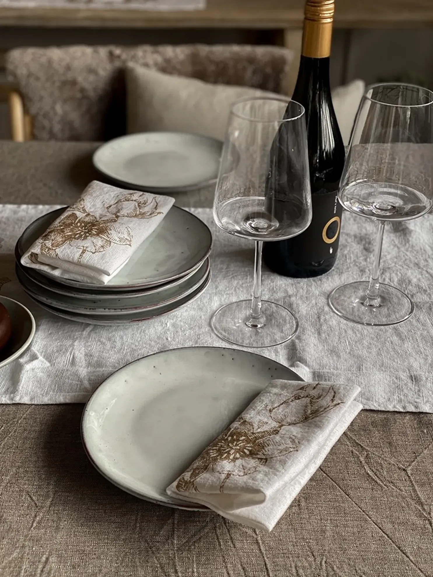 Serviette Warmes Gold